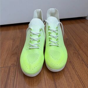 DKNY Bright Lime and White Sneakers